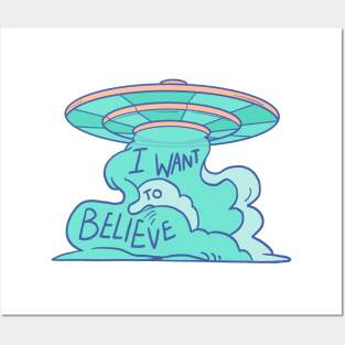 I want to believe Posters and Art